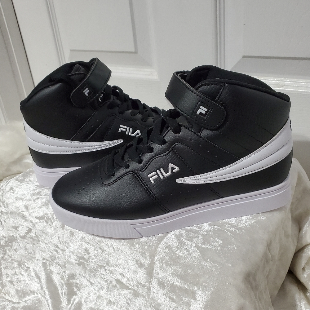 Fila Black & White High Tops